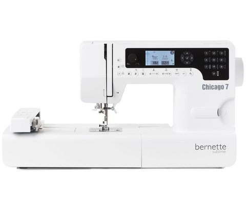 Bernette Machine à Coudre et à broder Chicago 7 avec Module de broderie
