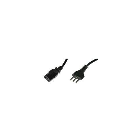 ITB MG00700 câble électrique Noir 1,8 m Prise d'alimentation type L Coupleur C13