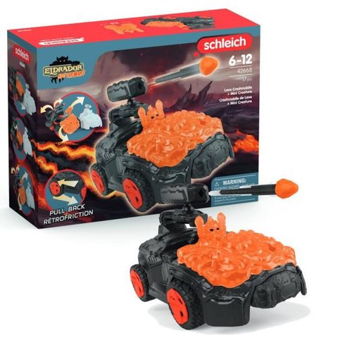 Schleich 42668 ELDRADOR CREATURES Crashmobile de Lave avec Mini Creature - C voiture avec figurine fantastique