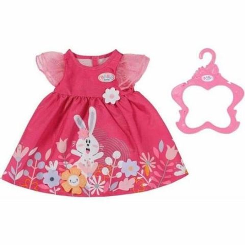 Baby Born Robe - Motif fleurs - Manches en tulle - Avec cintre - Pour poupon 43cm