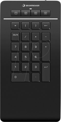 3Dconnexion Numpad Pro clavier numérique Bluetooth/USB/RF Wireless