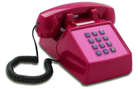 Opis Pushmefon Cable: Téléphone Rétro A Touches Avec Sonnerie En Métal