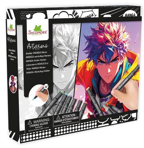 Sycomore Atelier Dessin Manga Au_sycomore Héros Multicolor Autres