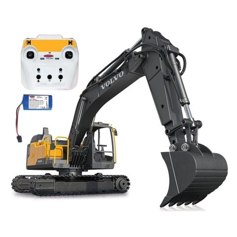 Jamara Excavatrice Ec160e 1:16 Métal Gris/jaune Métal