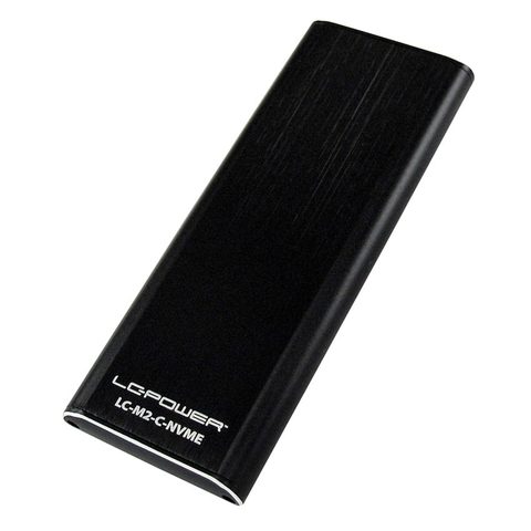 LC-Power Lc-m2-c-nvme Boîtier De Disques De Stockage Enceinte Ssd Noir M.2