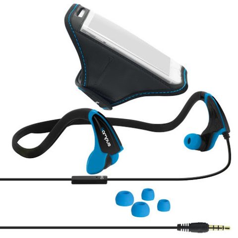Magneticland Ecouteurs Intra-auriculaires Avec Brassard Run-fit Sport