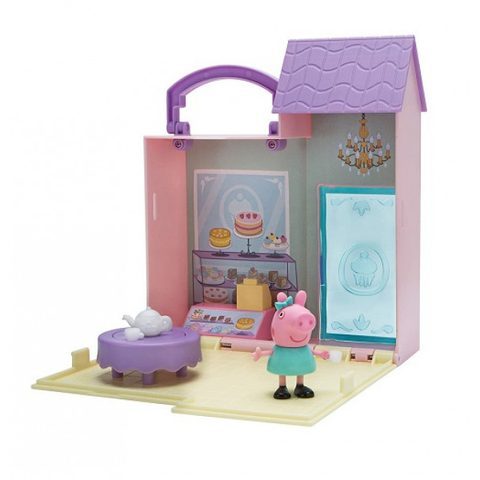 Peppa Pig: C de Jeu La petite boulangerie - Boutique ville avec Figurine + Accessoires - Mini univers