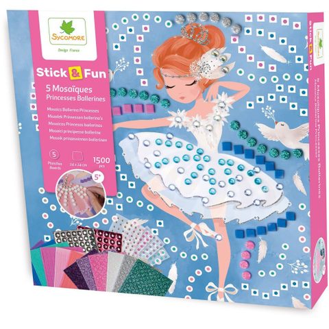 Sycomore Mosaïques - StickN Fun - Princesses ballerine - Dès 5 ans