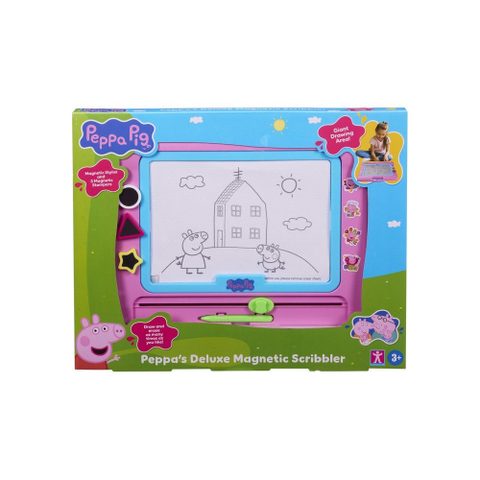 Peppa Pig Ardoise Magique Magnétique Rose Avec Stylo 41 X 48 Cm