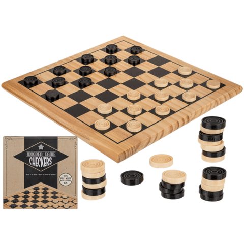 Magneticland Jeu De Dames En Bois Grand Modèle