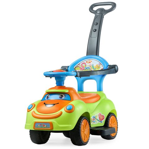 Vevor Porteur Auto Enfants Voiture à Pousser Tout-petits 19-36 Mois Garde-corps