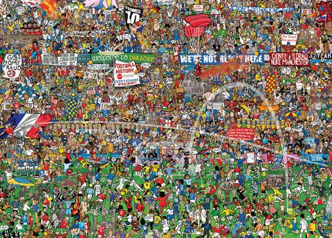 Heye Puzzle Histoire Du Football 3000 Pièces Puzzle Cartoon