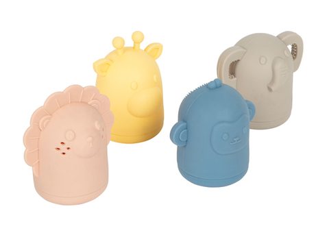 Small Foot Silicone Bath Toy Set jouet de bain 12m+ 4 pcs