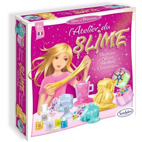Sentosphere Kit Loisir Créatif - L'atelier Du Slime - Gomme D'origine Natuelle - Colorants Cosmétiques - Des 8 Ans