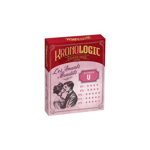 Origames Kronologic Paris 1920 Les Amants Maudits Extension Carton Rouge Et Rose 1,5×8,5×10,5 Cm