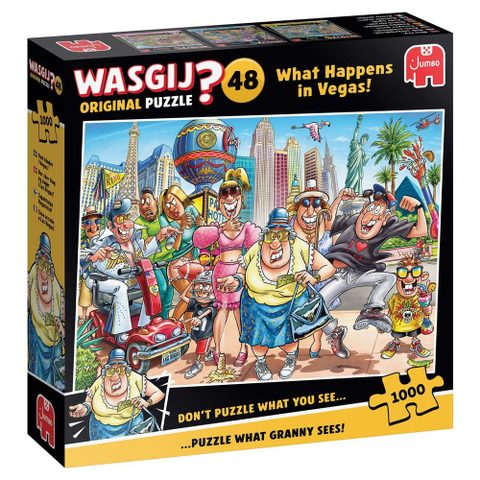 Jumbo Puzzle 1000 Pièces Wasgij Original What Happens In Vegas 68 X 48 Cm