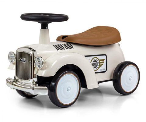 Milly Mally Porteur Vintage Royce en Couleur Crème - Idéal pour les Petits Aventuriers