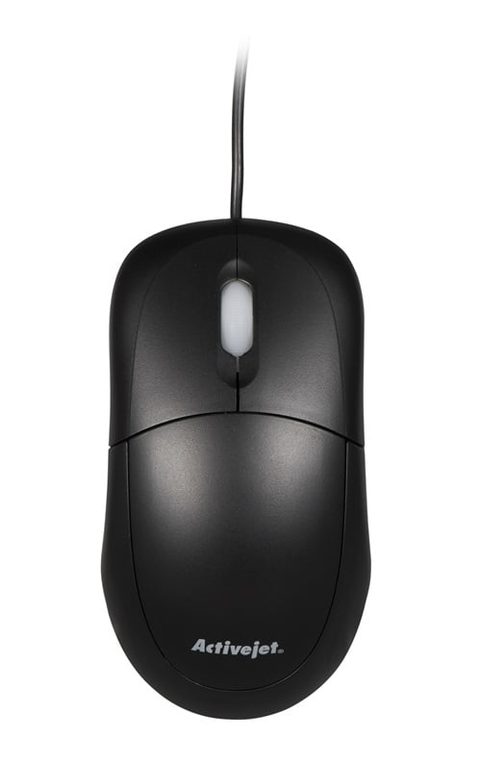 Activejet Souris AMY-146 USB 1000 DPI Noire Ambidextre Plug & Play