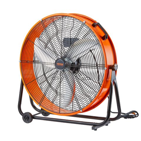 Vevor Ventilateur tambour industriel 0,6 m, 8700 CFM. 3 vitesses, inclinaison 360 . Pour entrepôt, atelier
