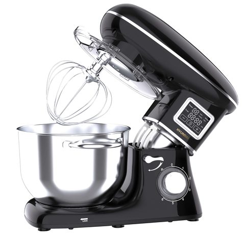 Hyundai Robot pâtissier 1400W 5.5L 6 vitesses pétrin, mélangeur, fouet