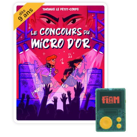 Lunii Livre audio interactif pour conteuse Flam Le concours du Micro d'Or