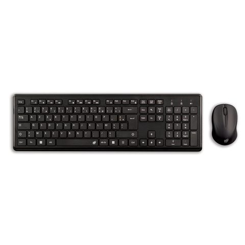 Inovu Pack Clavier Souris Sans Fil Wks10 – Azerty, Rf 2,4 Ghz, Touches Multimédia, Clic Silencieux, Plug & Play