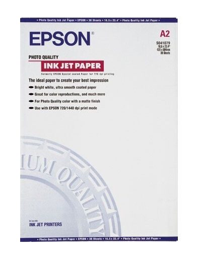 Epson Pap Couché Qual Photo A2 (30f./102g)