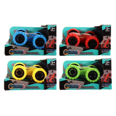 Johntoy Voiture Cascade Jouet Voiture Friction Réversible Multicolore 12cm
