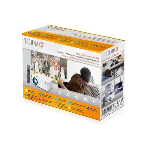 Technaxx TX-113 vidéo-projecteur Projecteur à focale standard 1800 ANSI lumens LCD 1080p (1920x1080)