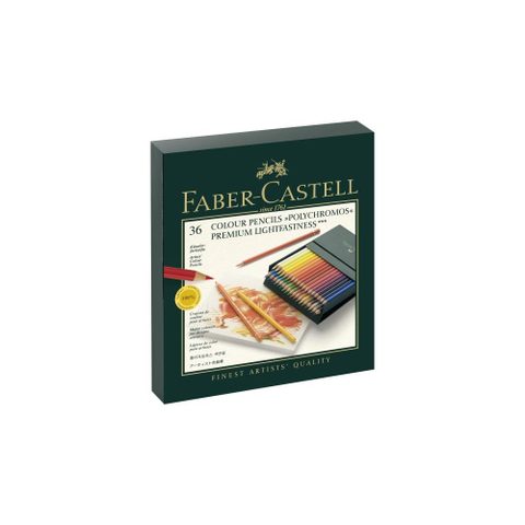 Faber-castell Crayons De Couleur Artistiques Polychromos C 36 Bois Cèdre Californie 176mm