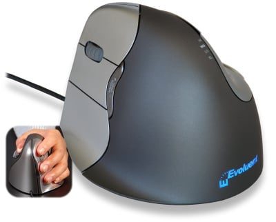 Evoluent Souris verticale USB VerticalMouse 4 pour gaucher