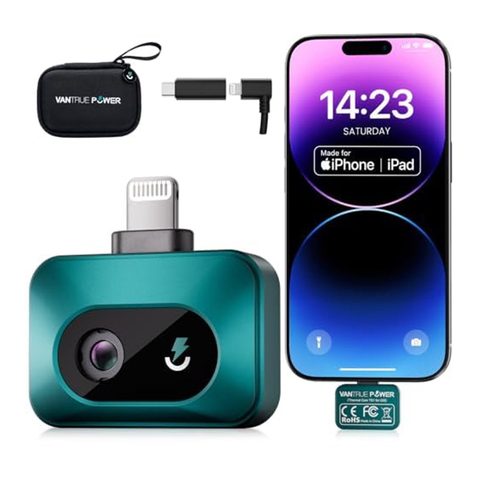 Vantrue TS1 Caméra thermique pour iOS iPhone iPad, caméra infrarouge avec super résolution 512 x 384