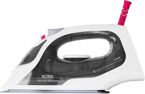 Solac Fer à repasser 2200W semelle céramique vapeur verticale