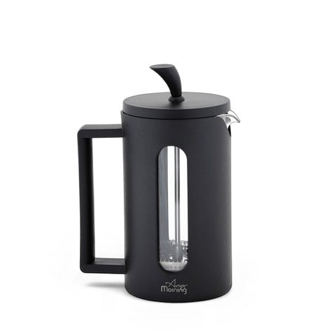 Any Morning Cafetière à piston Espresso 600 ml acier inoxydable verre