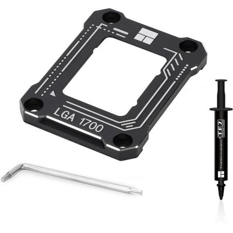 Thermalright LGA1700 Bending Corrector Frame - Cadre de renfort CPU - Noir - Pour socket Intel LGA1700 - Anti-déformation