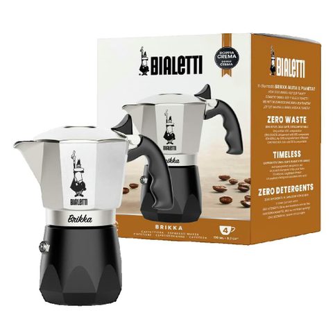 Bialetti Cafetière à moka - Brikka - 0 17 L - Aluminium