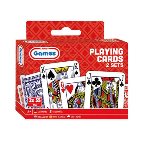 Grafix Cartes À Jouer Klassic - 2 Ensembles De 55 Cartes