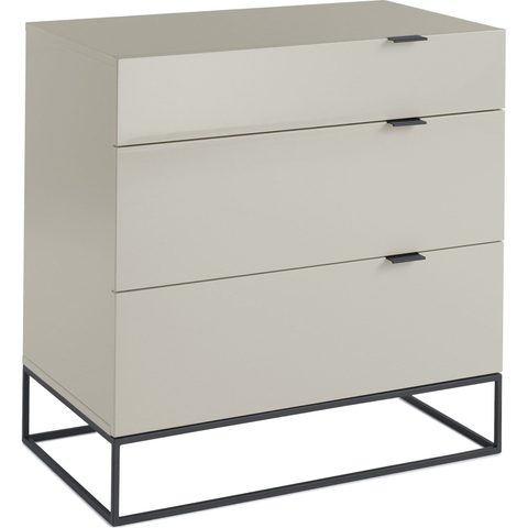 Angel Cerda Commode laqué structure acier noir 80 x 45 x 80 cm