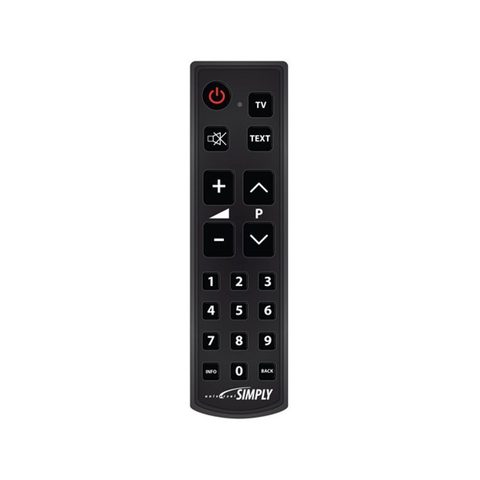 MBG Télécommande Simply Pour Tv Programmation Par Code (grosses Touches) France - Simply1731