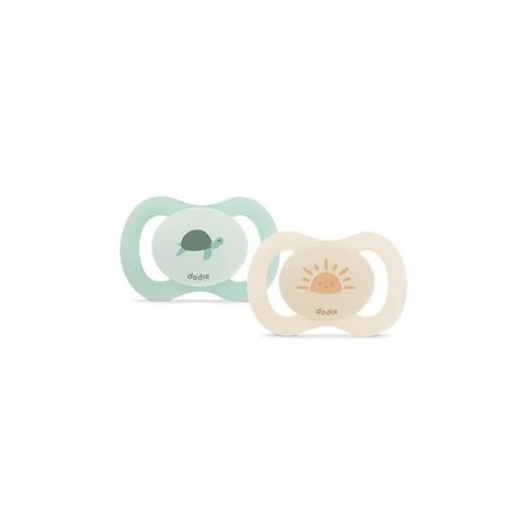 Dodie Duo Sucettes Anatomiques - 0/2 Mois - Tortue