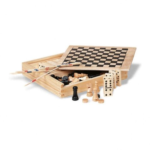 MagneticLand C multi-jeux de société bois 4 en 1
