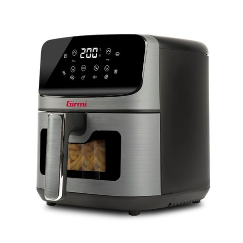 Girmi Fg27 Friteuse À Air, 4,2 Litres, 1400 W, Écran Numérique, 8 Programmes, Minuterie, 80-200 °c, Bpa/pfoa Safe, Livre