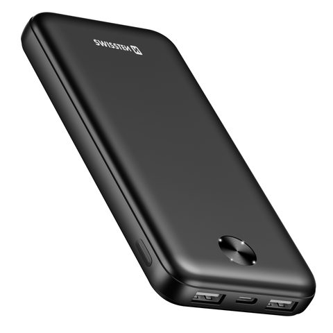 Swissten Batterie Externe 10000mAh 10.5W avec Double Port USB LED Indicateur