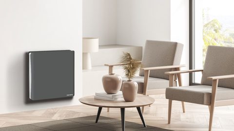 Carrera Radiateur électrique 1000W à inertie sèche gris et blanc, Dakota