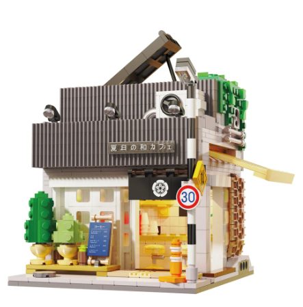 Cada Maquette Batiments Cafe Summer Breeze 24x13x15 Multicolor Bois