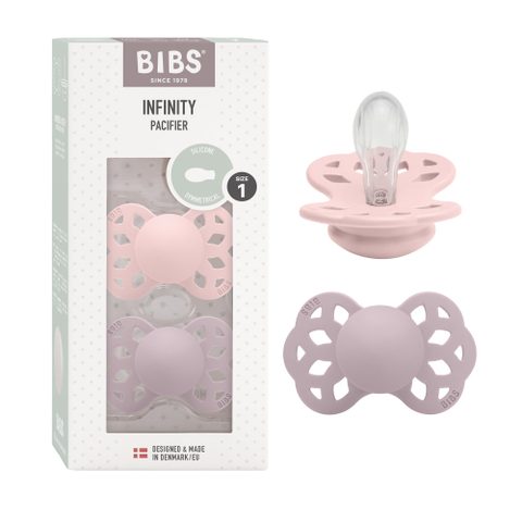 Bibs Lot De 2 Sucettes Physiologiques Infinity, Sans Bisphénol A, Tétine Physiologique En Silicone, Téterelle