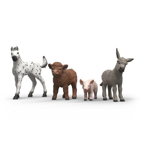 Schleich Figurines Mes Premiers Bébé Animaux De La Ferme - 42740 - Gamme Farm World