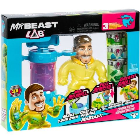 CStore Kit de création - MRBEAST LAB - Heroes of Goo Jit Zu - Pompe incluse - Figurine personnalisable - Accessoires fournis