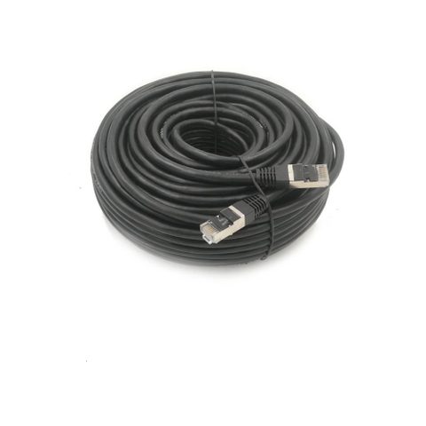 Lineaire Câble Ethernet RJ45 Cat.6 F/UTP Blindé Noir 20 m