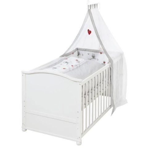 Roba Lit bébé évolutif - 70 x 140 cm - ADAM ET EULE - Avec accessoires